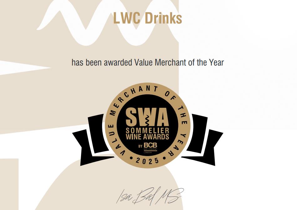 LWC Wins ‘Value Merchant of the Year’ at the 2025 Sommelier Wine Awards – For the Second Year Running
